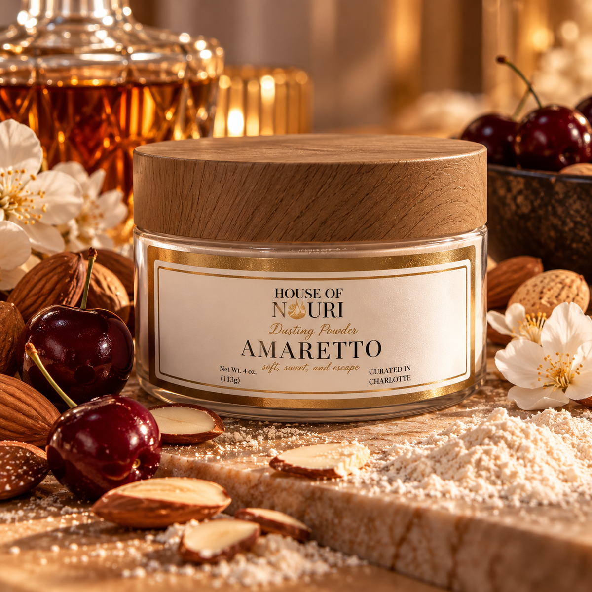 Amaretto Dusting Powder